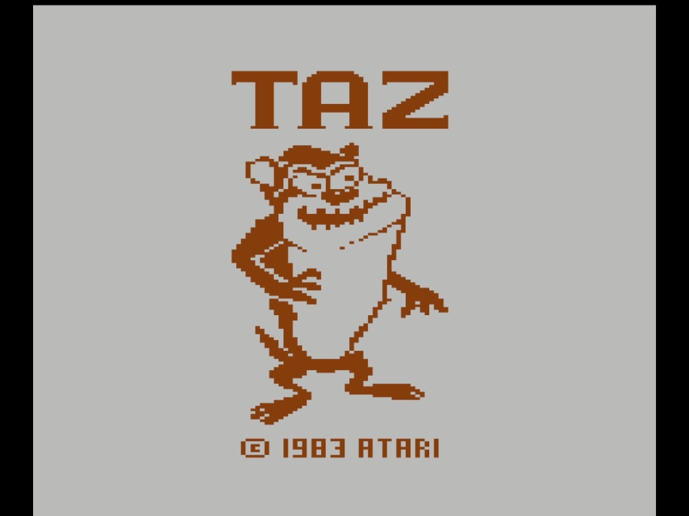 Title Screen of Taz for Atari 2600